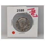 1967 40% Silv JFK Half $1 Dollar
