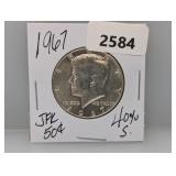 1967 40% Silv JFK Half $1 Dollar