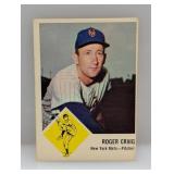 1963 Fleer #47 Roger Craig Mets Surface/Corners