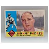1960 Topps Johnny Podres #425 Edges/Corners