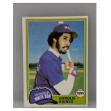 1981 Topps #347 Harold Baines Rookie HOF Edge
