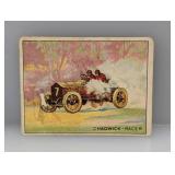 1910 Turkey Red Cigarettes Chadwick Racer Damage
