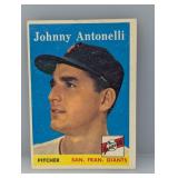 1958 Topps Johnny Antonelli #152 Damage