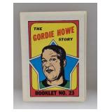 1971/72 Topps Story Booklets Gordie Howe HOF 23