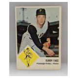 1963 Fleer #57 Elroy Face Pirates Corners
