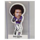 1972 NFLPA VINYL STKRS Football Dick Gordon