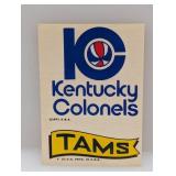 1973/74 Topps Team Stickers Colonels/Tams