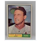 1961 Topps Stan Musial #290 Surface