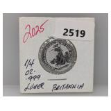 2025 1/4oz .999 Silv Britannia