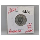 2025 1/4oz .999 Silv Britannia