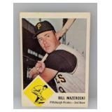 1963 Fleer #59 Bill Mazerowski HOF Damage