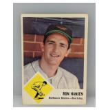 1963 Fleer 2 Ron Hansen Orioles Corner/Edges/Stain