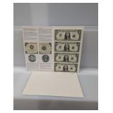 Bureau of Engraving & Printing Uncut $1 Sheet