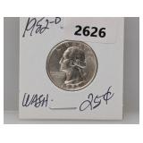 1952-D 90% Silv Wash Quarter