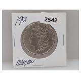 1901 90% Silv Morgan $1 Dollar