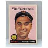 1958 Topps Vito Valentinetti #463 Damage