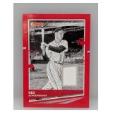 2020 Donruss Red Schoendienst Relic SP35/99