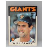 1986 Topps Traded Will Clark RC #24T Edges/Corners