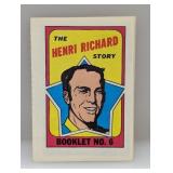 1971/72 Topps Story Booklets Henri Richard HOF 6