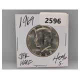 1969 40% Silv JFK Half $1 Dollar