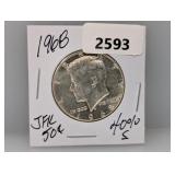 1968 40% Silv JFK Half $1 Dollar