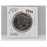 1927 90% Silv Peace $1 Dollar