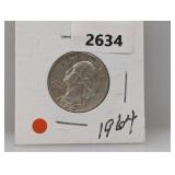 1964 90% Silv Wash Quarter