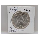 1925 90% Silv Peace $1 Dollar