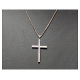 18" .925 Sterl Chain w/Cross Pendant