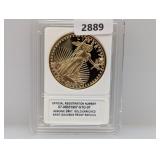 24Kt Gold Enriched St Gaudens PF Replica