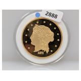 Gold Layered Clad $50 Medallion