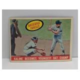 1959 Topps Kaline Youngest Bat Champ Hof Edges