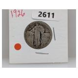 1926 90% Silv Standing Liberty Quarter