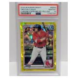 2020 Casas Bowman Ch Sapphire Yellow Ref /99 PSA10