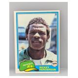 1981 Topps #261 Rickey Henderson 2nd year Corners