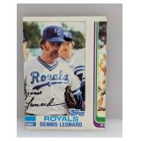 1982 Topps Major Error Leonard Crease/Corners