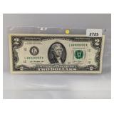 2013 $2 Fed Reserve Note