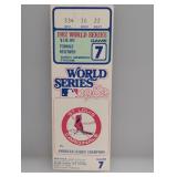 1982 World Series Game 7 Ticket St Louis Cardinals