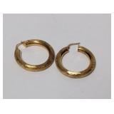 Vermeil/.925 Sterl Hoop Earrings