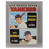 1970 Topps Rookie Stars Munson McDonald 189 Damage