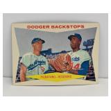 1960 Topps Dodger Backstops #292 Corners/Edges