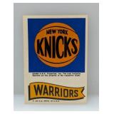 1973/74 Topps Team Stickers Knicks/Warriors