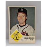 1963 Fleer #44 Frank Bolling Braves Corners