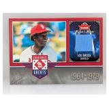 2006 Fleer Lou Brock Relic Crease