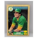 1987 Topps Jose Canseco RC #620 Edges