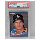1986 Donruss Jose Canseco RC #39 PSA 8