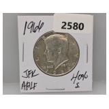1966 40% Silv JFK Half $1 Dollar
