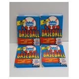 (4) 1990 Fleer Baseball Packs