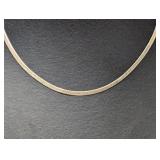 18" .925 Sterl Herringbone Chain Necklace