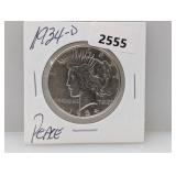 1934-D 90% Silv Peace $1 Dollar